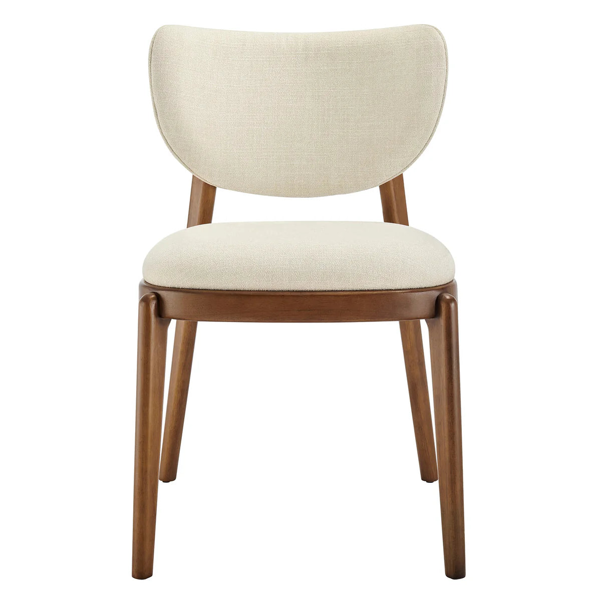 Fenwick Mid‑Century Modern Fabric Dining Chair Set of 2