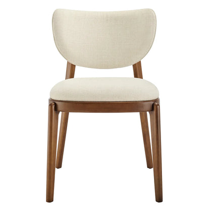 Fenwick Mid‑Century Modern Fabric Dining Chair Set of 2