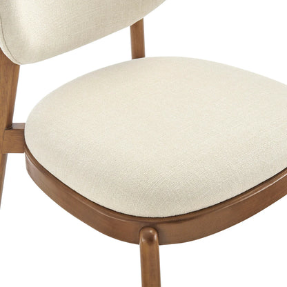 Fenwick Mid‑Century Modern Fabric Dining Chair Set of 2