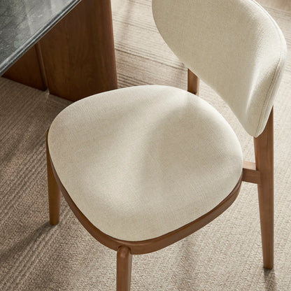 Fenwick Mid‑Century Modern Fabric Dining Chair Set of 2