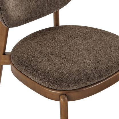 Fenwick Mid‑Century Modern Fabric Dining Chair Set of 2