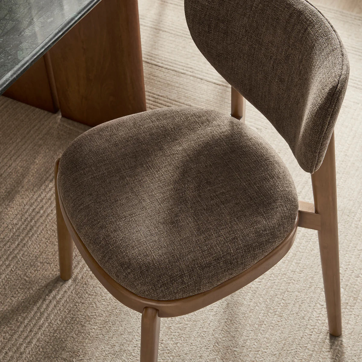 Fenwick Mid‑Century Modern Fabric Dining Chair Set of 2