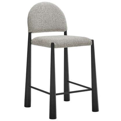 Hayley Upholstered Fabric Counter Stools Set of 2