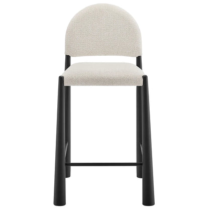 Hayley Upholstered Fabric Counter Stools Set of 2