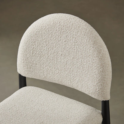 Hayley Upholstered Fabric Counter Stools Set of 2