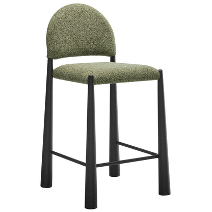 Hayley Upholstered Fabric Counter Stools Set of 2