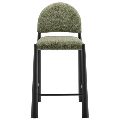 Hayley Upholstered Fabric Counter Stools Set of 2