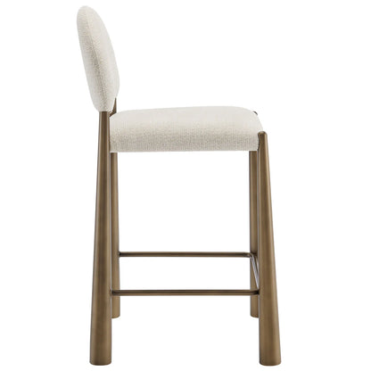Hayley Upholstered Fabric Counter Stools Set of 2