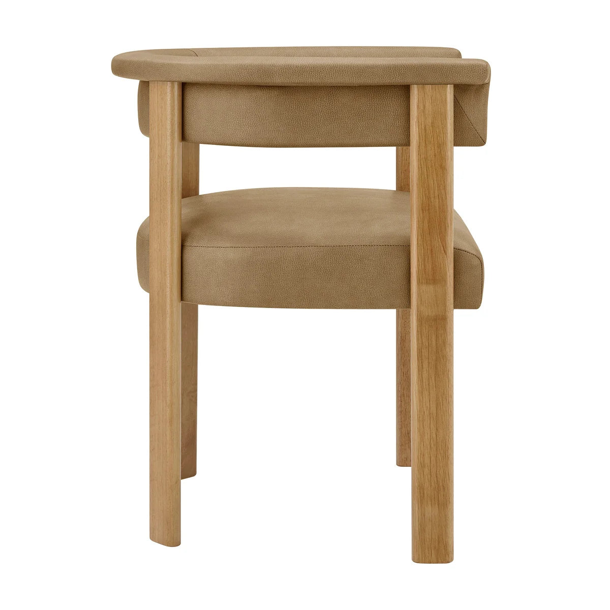 Imogen Vegan Leather Barrel Dining Chairs Set of 2
