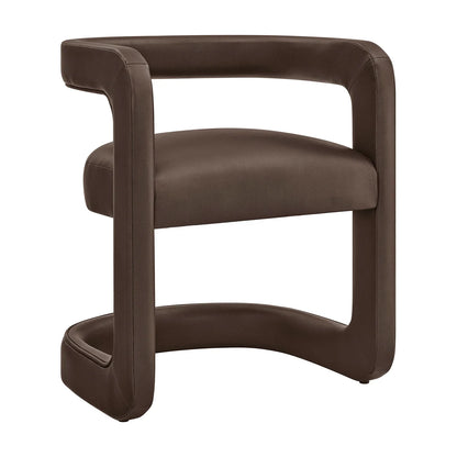 Winslow Vegan Leather Barrel Dining Chair