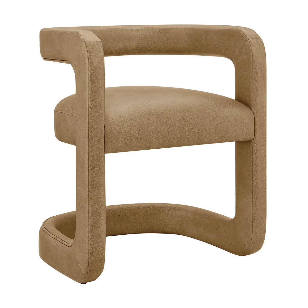 Winslow Vegan Leather Barrel Dining Chair