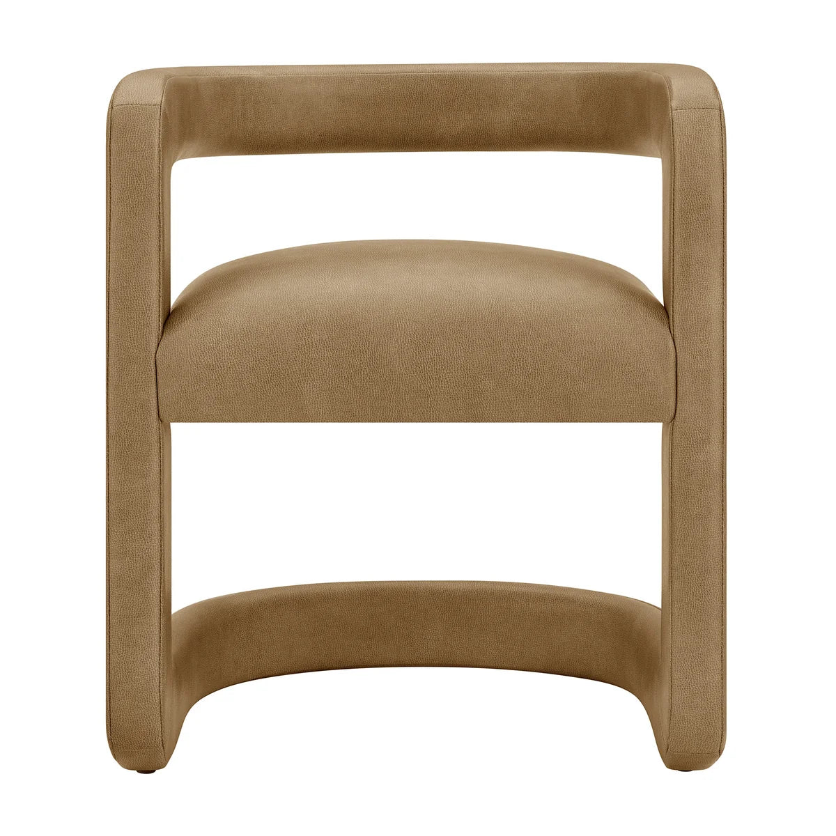 Winslow Vegan Leather Barrel Dining Chair