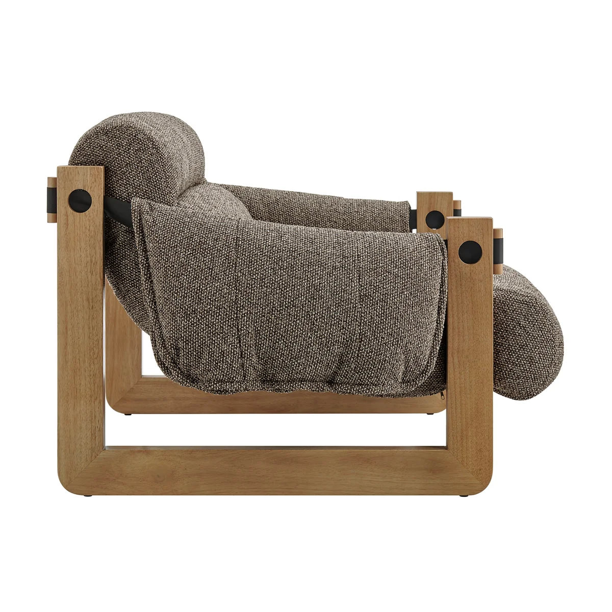 Sorelle Upholstered Fabric Sling Lounge Chair