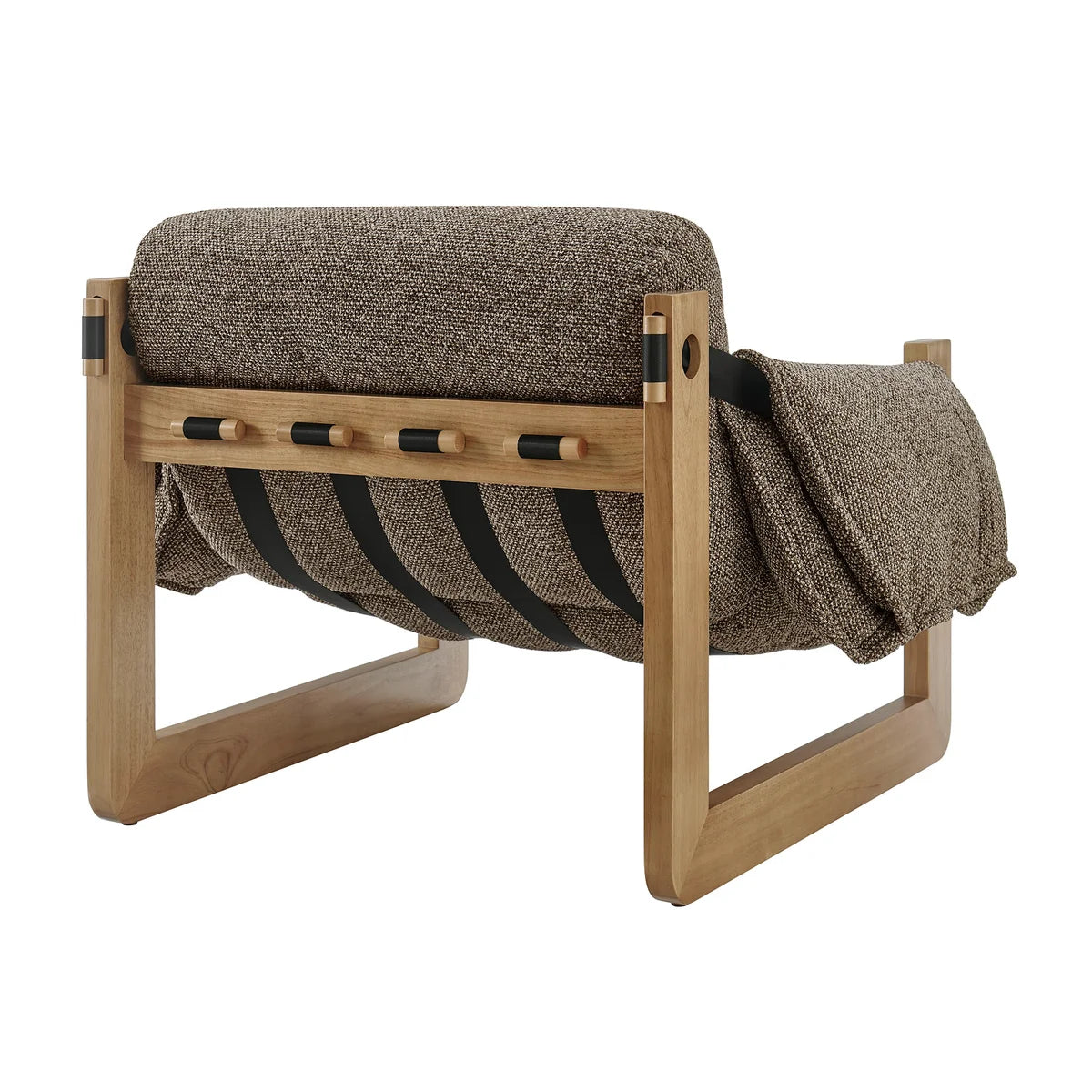 Sorelle Upholstered Fabric Sling Lounge Chair