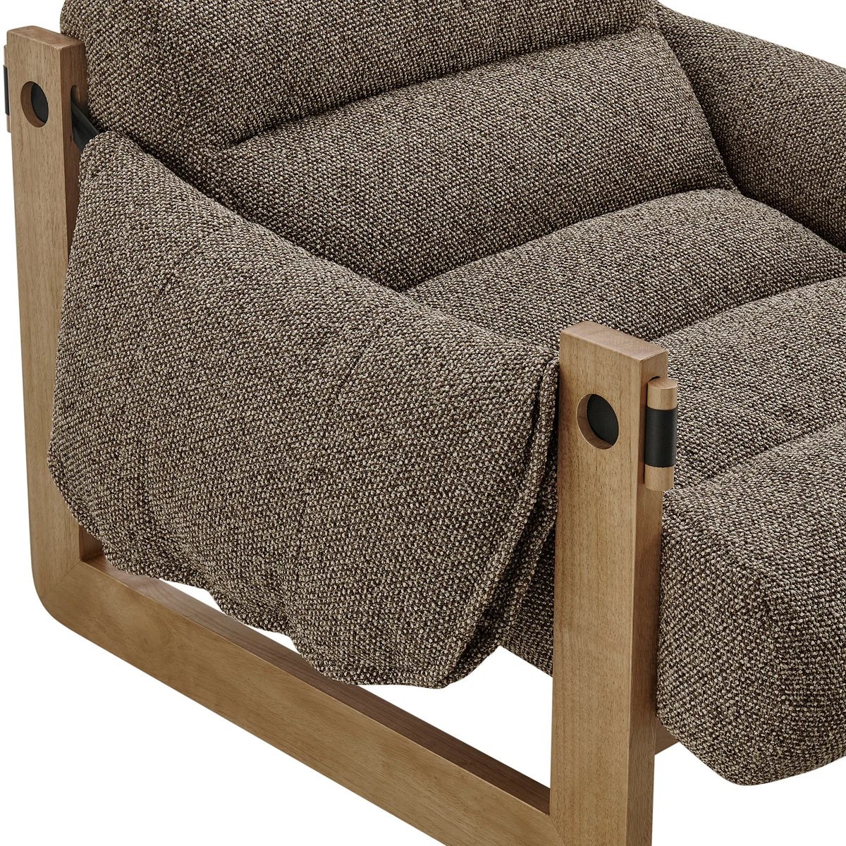 Sorelle Upholstered Fabric Sling Lounge Chair