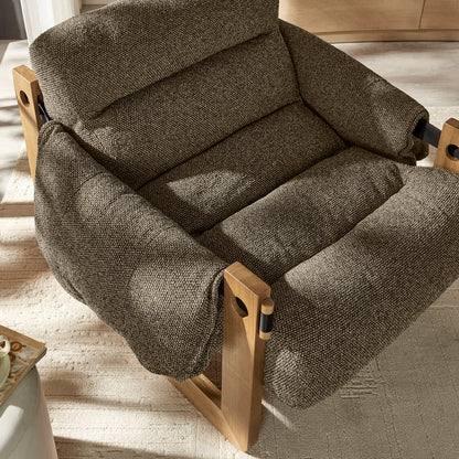 Sorelle Upholstered Fabric Sling Lounge Chair