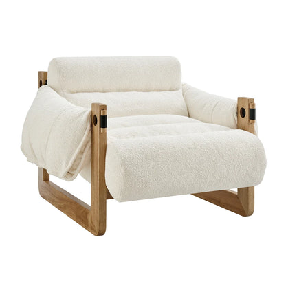 Sorelle Upholstered Fabric Sling Lounge Chair