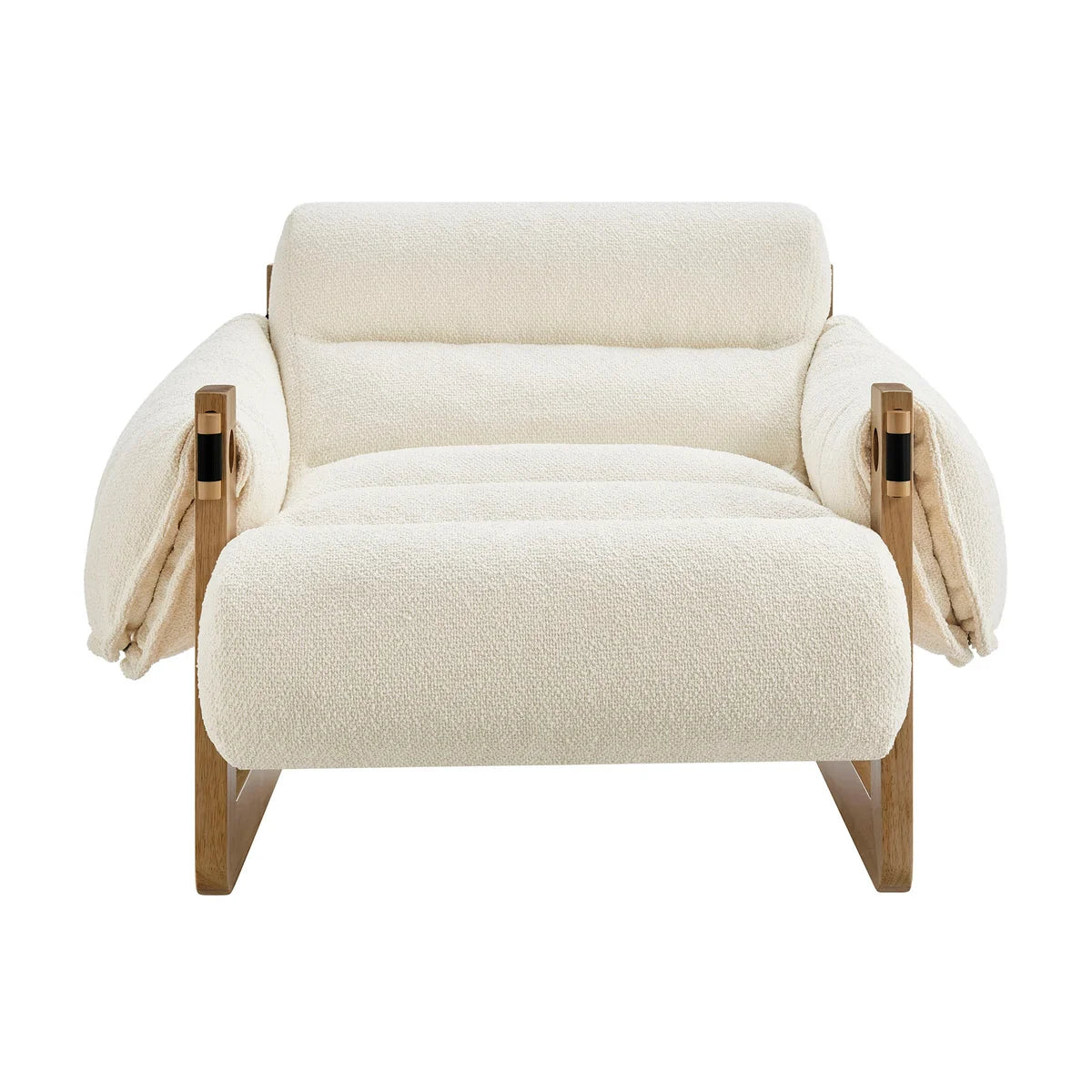 Sorelle Upholstered Fabric Sling Lounge Chair