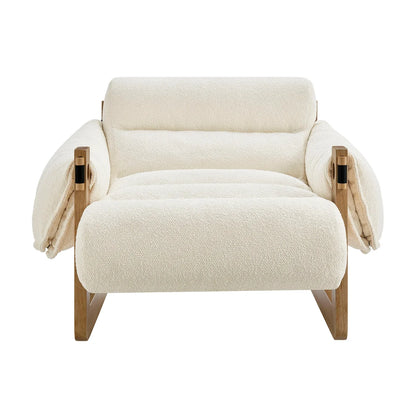 Sorelle Upholstered Fabric Sling Lounge Chair