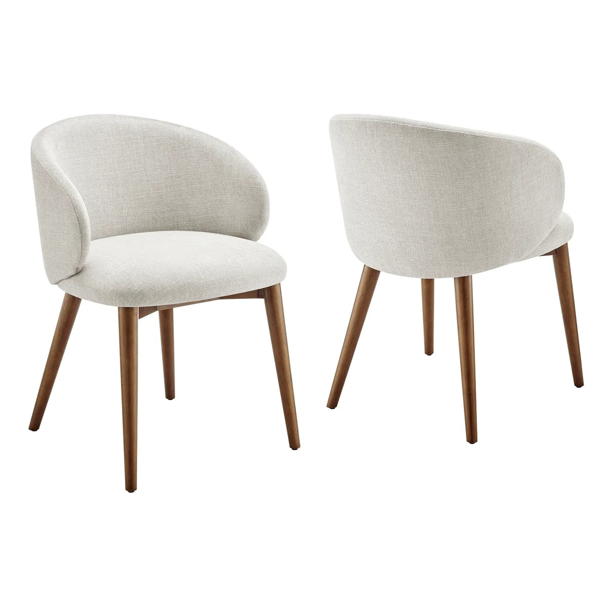 Anelle Upholstered Fabric Dining Chairs Set of 2