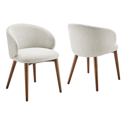 Anelle Upholstered Fabric Dining Chairs Set of 2