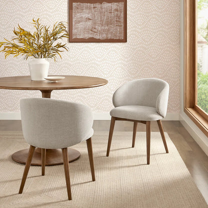 Anelle Upholstered Fabric Dining Chairs Set of 2