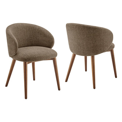 Anelle Upholstered Fabric Dining Chairs Set of 2