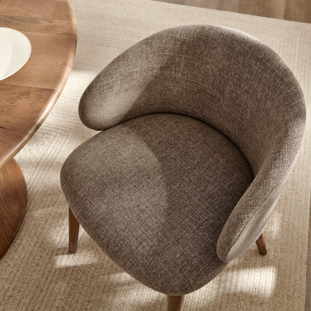 Anelle Upholstered Fabric Dining Chairs Set of 2