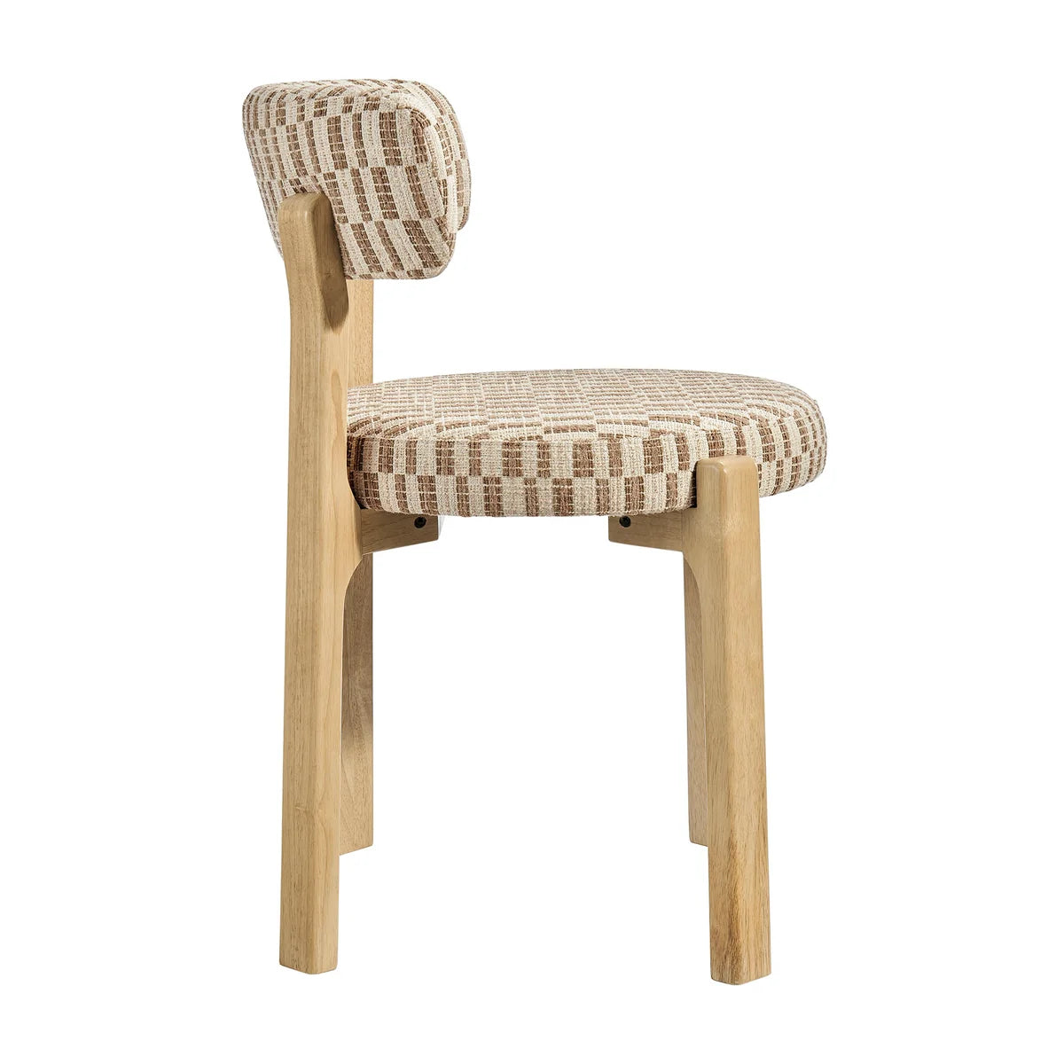 Marsha Retro Upholstered Fabric Dining Chairs Set of 2
