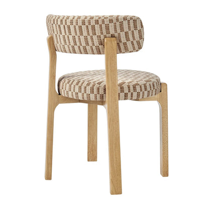 Marsha Retro Upholstered Fabric Dining Chairs Set of 2