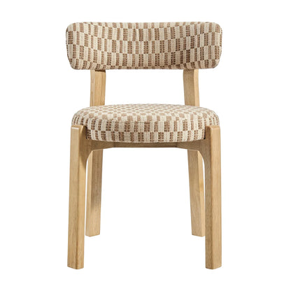 Marsha Retro Upholstered Fabric Dining Chairs Set of 2