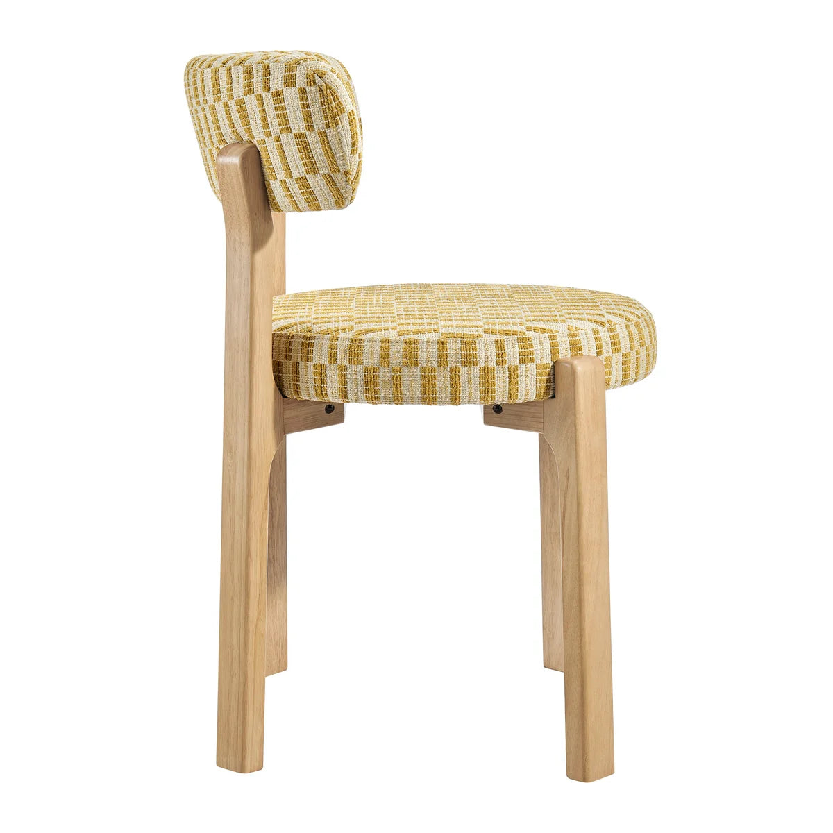Marsha Retro Upholstered Fabric Dining Chairs Set of 2