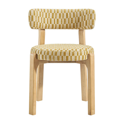 Marsha Retro Upholstered Fabric Dining Chairs Set of 2