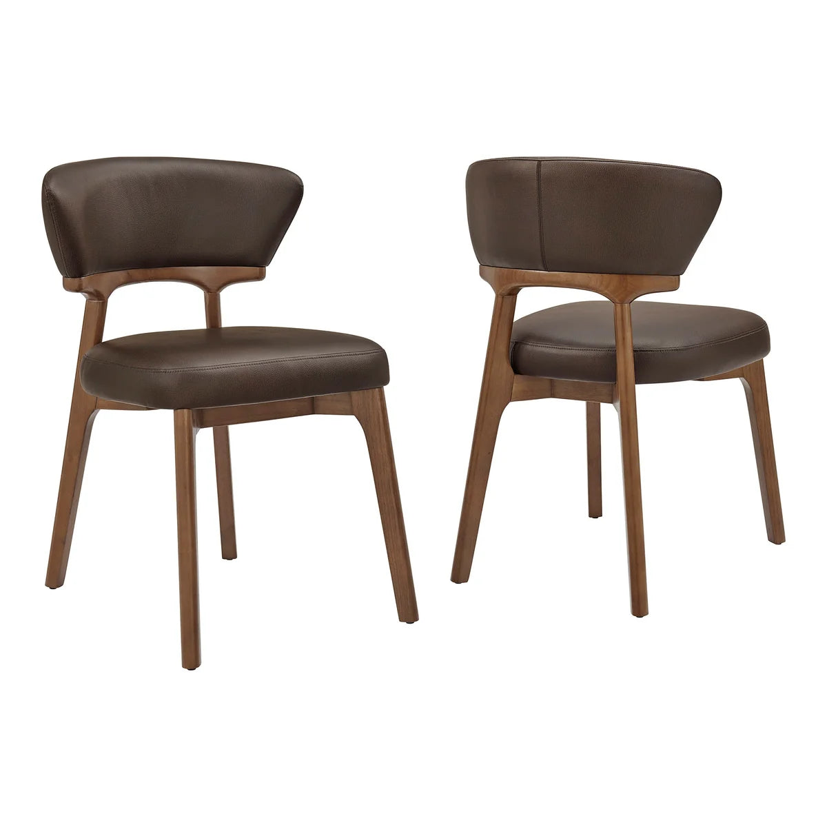 Daphne Vegan Leather Dining Chairs Set of 2