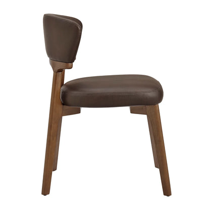 Daphne Vegan Leather Dining Chairs Set of 2