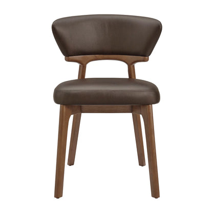 Daphne Vegan Leather Dining Chairs Set of 2