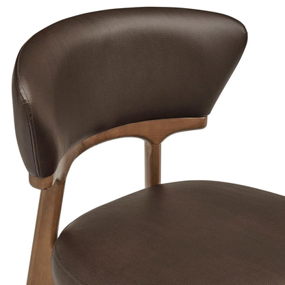 Daphne Vegan Leather Dining Chairs Set of 2