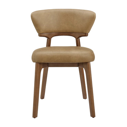 Daphne Vegan Leather Dining Chairs Set of 2