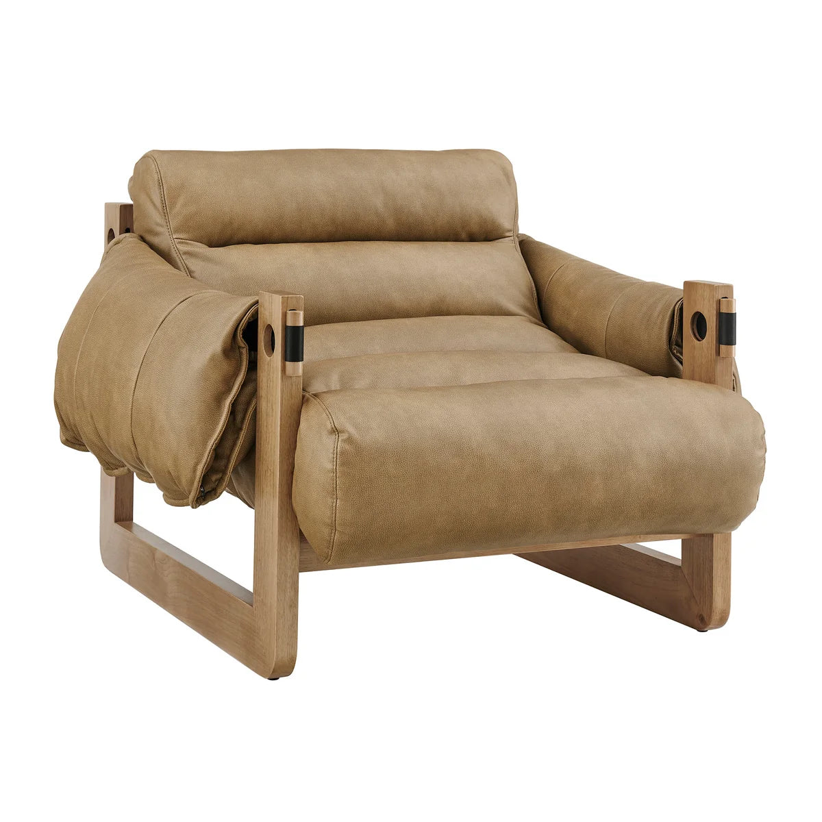 Sorelle Vegan Leather Sling Lounge Chair