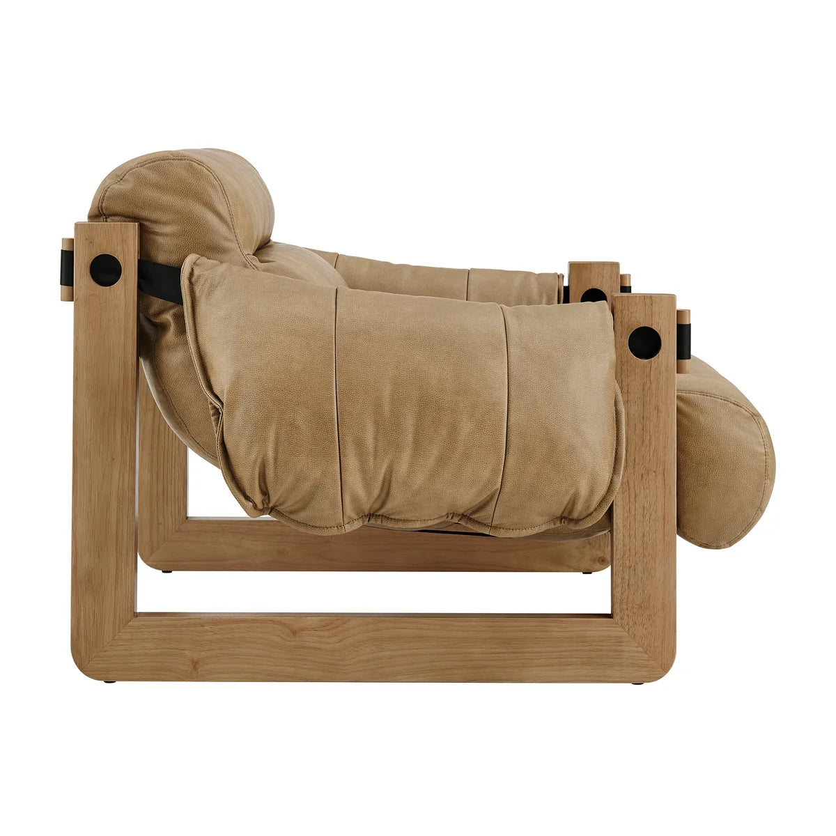 Sorelle Vegan Leather Sling Lounge Chair