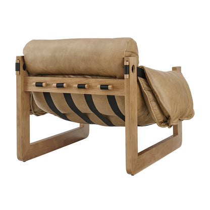 Sorelle Vegan Leather Sling Lounge Chair