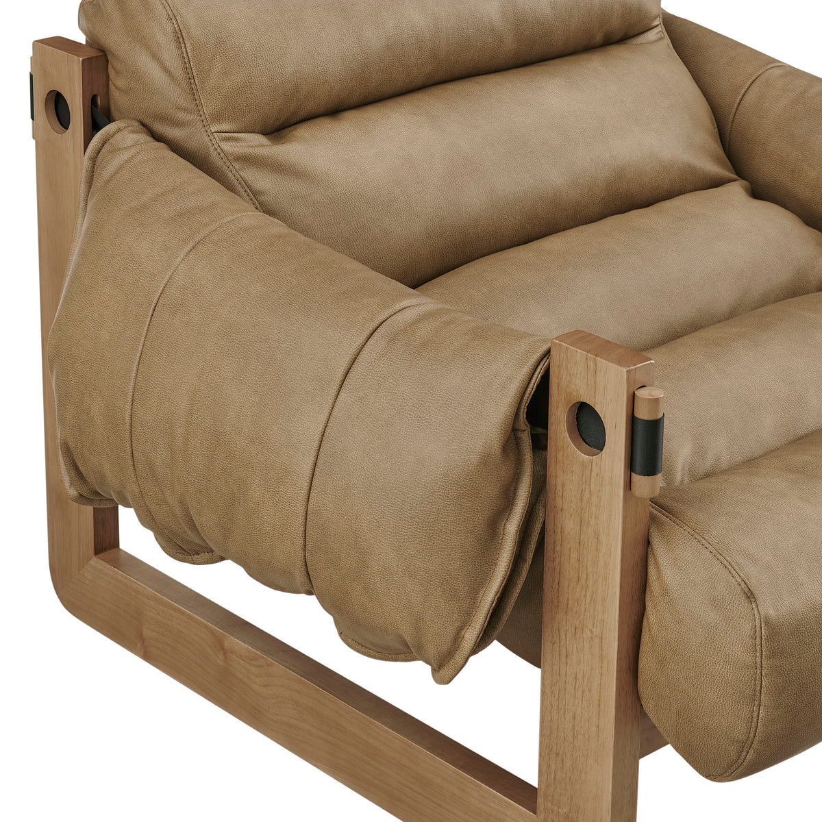 Sorelle Vegan Leather Sling Lounge Chair