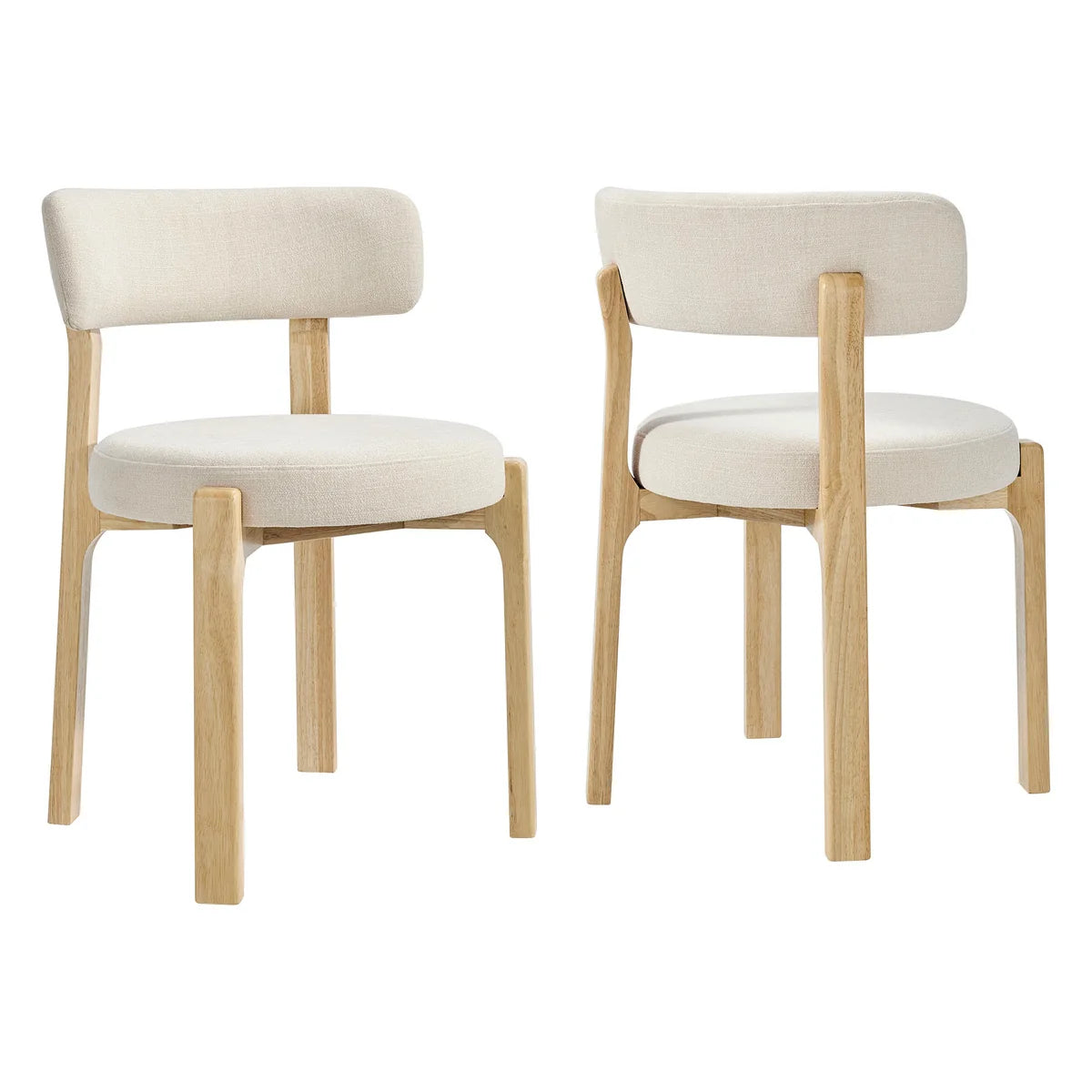 Marsha Upholstered Fabric Dining Chairs Set of 2