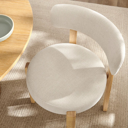 Marsha Upholstered Fabric Dining Chairs Set of 2