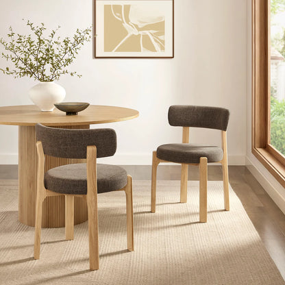 Marsha Upholstered Fabric Dining Chairs Set of 2