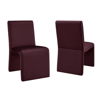 Emory Performance Velvet Dining Side Chair Set of 2