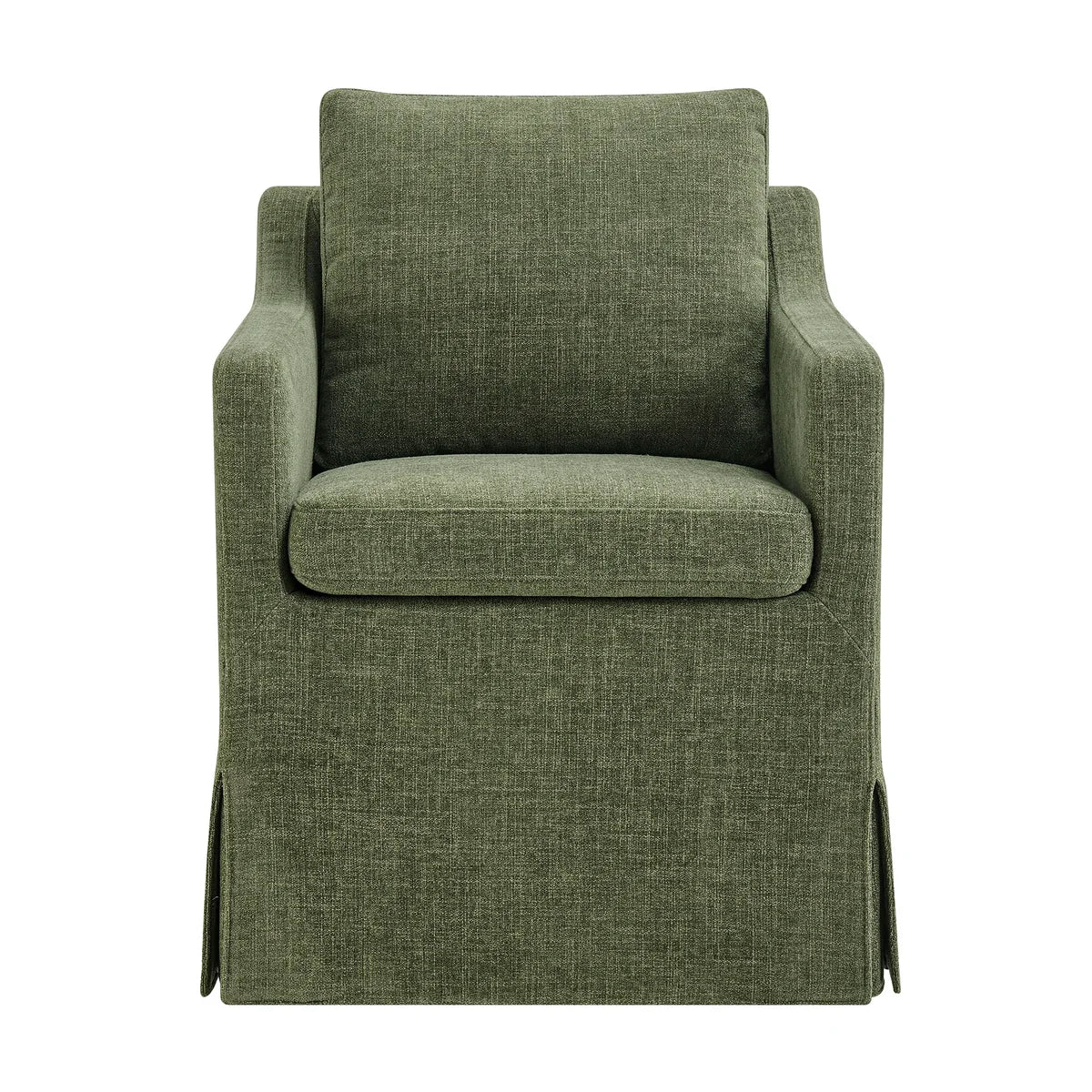 Serene Slipcovered Performance Fabric Dining Armchair