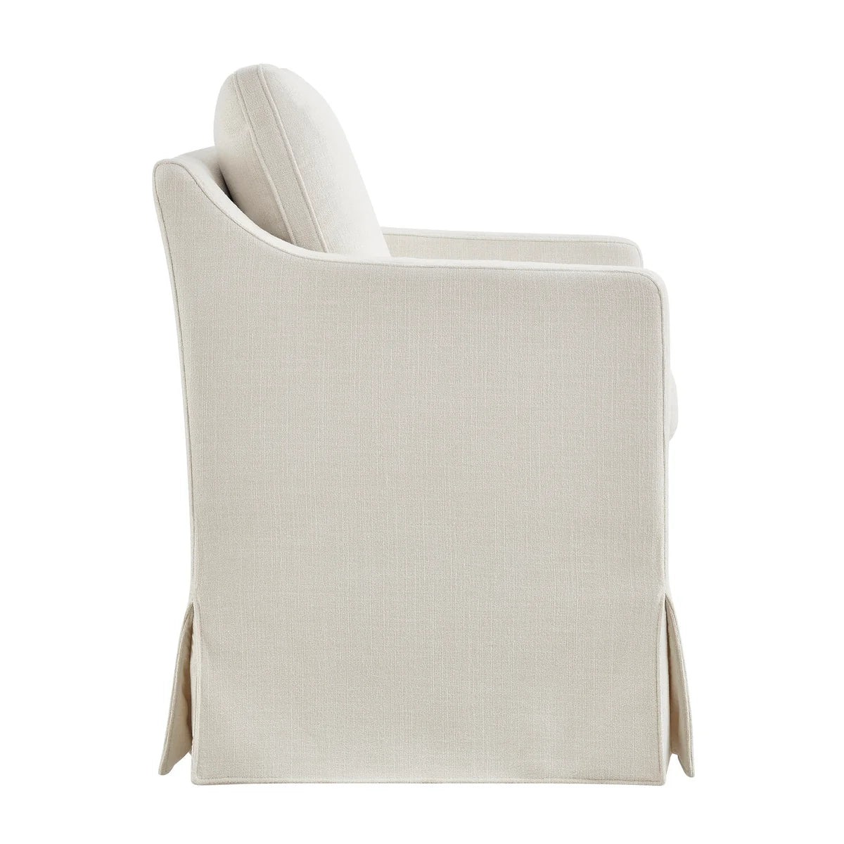 Serene Slipcovered Performance Fabric Dining Armchair