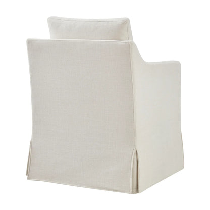 Serene Slipcovered Performance Fabric Dining Armchair