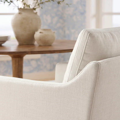 Serene Slipcovered Performance Fabric Dining Armchair